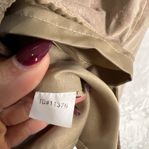 Express world brand tan genuine leather sundress size 9/10 - Picture 2 of 12